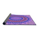 Thickness of Patterned Purple Rug, pat420pur