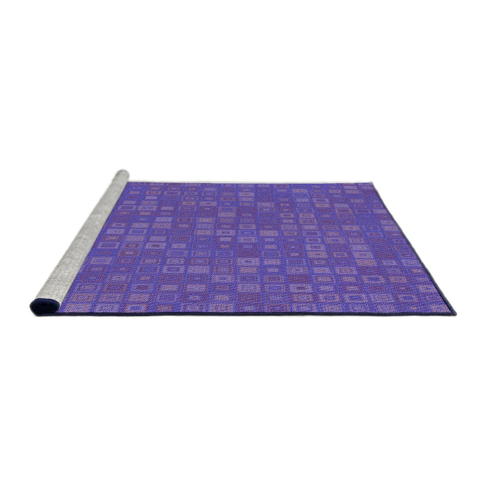 Sideview of Machine Washable Transitional Amethyst Purple Rug, wshpat421pur