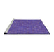 Sideview of Machine Washable Transitional Amethyst Purple Rug, wshpat421pur