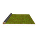 Thickness of Patterned Pistachio Green Rug, pat421yw