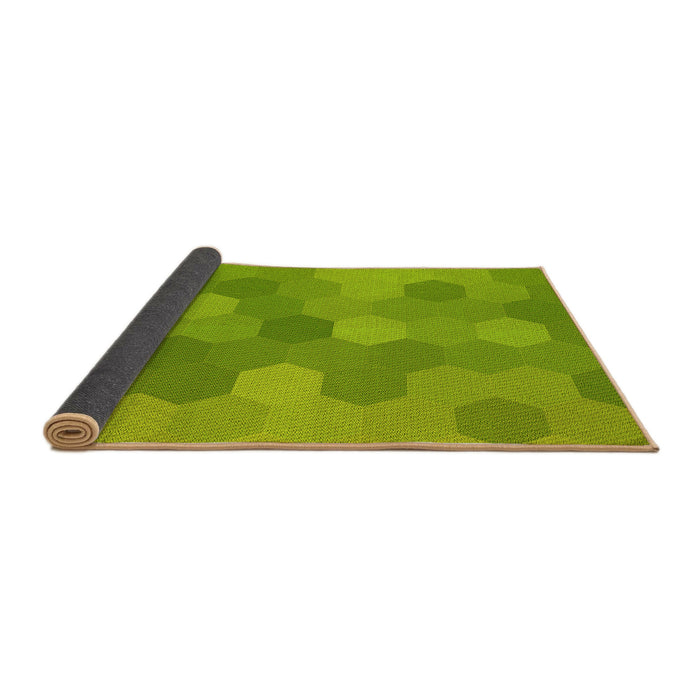 Thickness of Patterned Green Rug, pat422yw