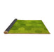 Thickness of Patterned Green Rug, pat422yw