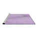Sideview of Machine Washable Transitional Lilac Purple Rug, wshpat423pur