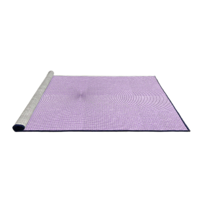 Sideview of Machine Washable Transitional Bright Lilac Purple Rug, wshpat424pur
