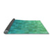 Thickness of Patterned Medium Spring Green Rug, pat425lblu