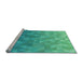 Sideview of Machine Washable Transitional Medium Spring Green Rug, wshpat425lblu