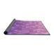 Thickness of Patterned Violet Purple Rug, pat425pur