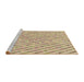 Sideview of Machine Washable Transitional Khaki Gold Rug, wshpat427brn