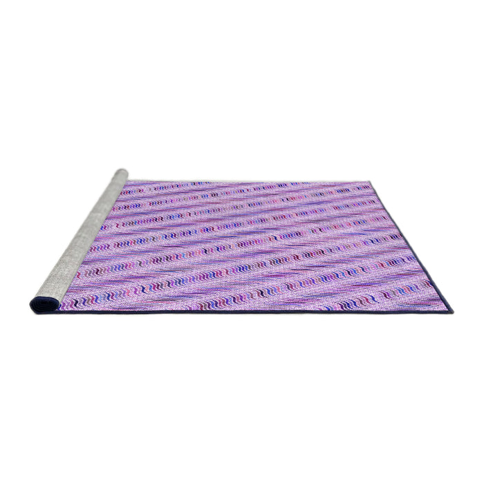 Sideview of Machine Washable Transitional Purple Rug, wshpat427pur