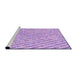 Sideview of Machine Washable Transitional Purple Rug, wshpat427pur