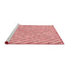 Sideview of Machine Washable Transitional Orange Rug, wshpat427rd