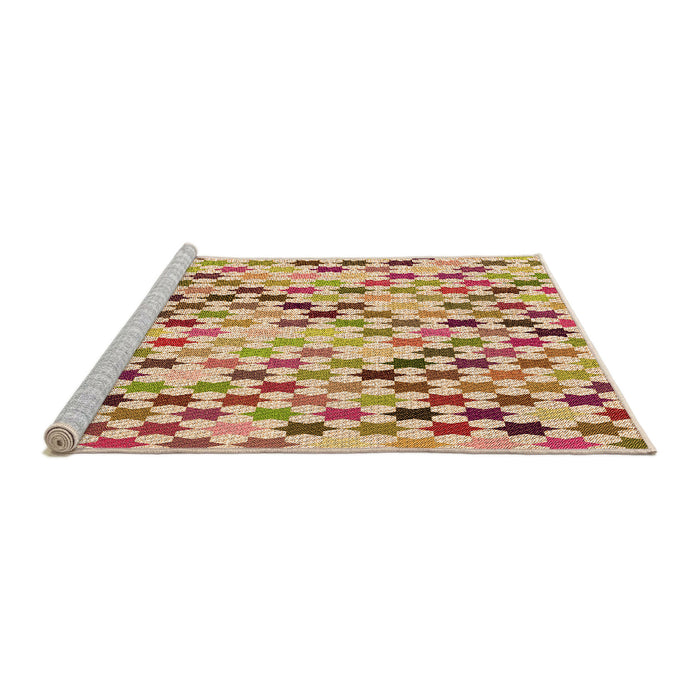 Sideview of Machine Washable Transitional Red Rug, wshpat428org