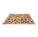 Sideview of Machine Washable Transitional Red Rug, wshpat428org