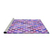 Sideview of Machine Washable Transitional Blossom Pink Rug, wshpat428pur