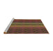 Sideview of Machine Washable Transitional Light Brown Rug, wshpat429brn