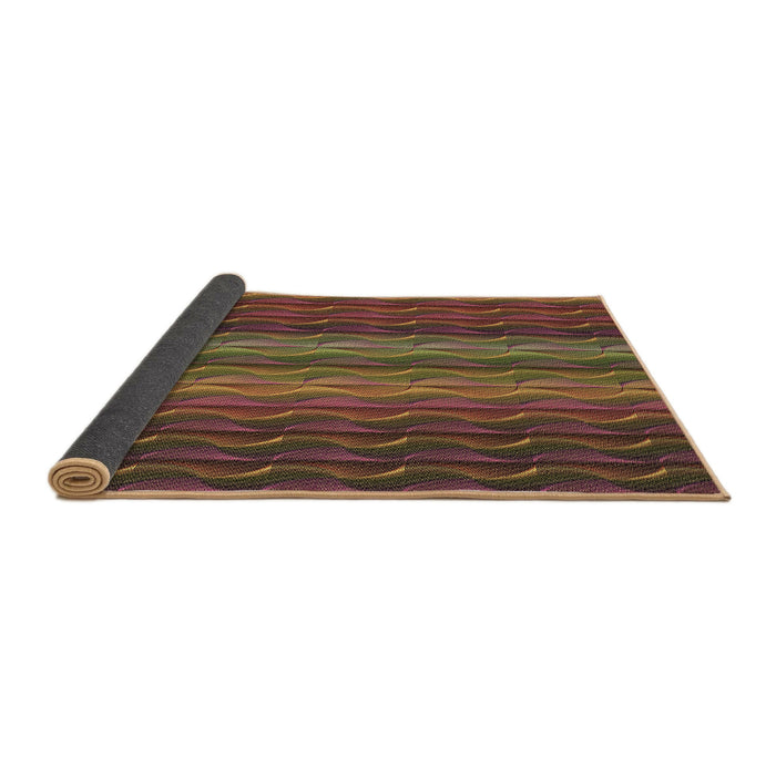 Thickness of Patterned Light Brown Rug, pat429brn