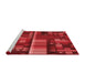 Machine Washable Transitional Red Rug in a Bedroom, wshpat43rd