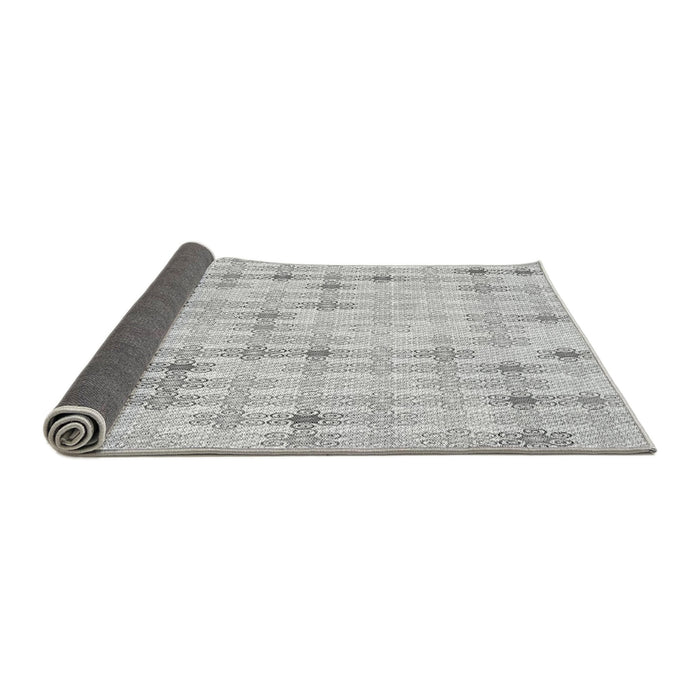 Thickness of Patterned Platinum Gray Rug, pat430gry
