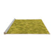 Sideview of Machine Washable Transitional Dark Golden Brown Rug, wshpat431org