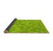 Thickness of Patterned Green Rug, pat431yw