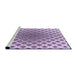 Sideview of Machine Washable Transitional Purple Rug, wshpat432pur