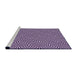 Sideview of Machine Washable Transitional Dark Purple Rug, wshpat433pur