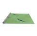 Sideview of Machine Washable Transitional Green Rug, wshpat434lblu