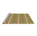 Sideview of Machine Washable Transitional Sienna Brown Rug, wshpat436brn