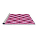Sideview of Machine Washable Transitional Violet Purple Rug, wshpat437pur