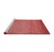 Sideview of Machine Washable Transitional Red Rug, wshpat438rd