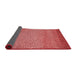 Thickness of Patterned Red Rug, pat438rd