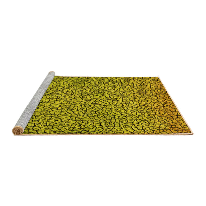 Sideview of Machine Washable Transitional Dark Bronze Brown Rug, wshpat439yw