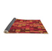 Patterned Orange Red Orange Rug, pat44org