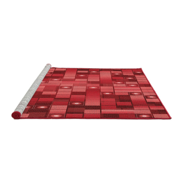 Machine Washable Transitional Red Rug in a Bedroom, wshpat44rd