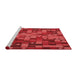 Machine Washable Transitional Red Rug in a Bedroom, wshpat44rd