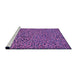 Sideview of Machine Washable Transitional Purple Rug, wshpat441pur