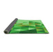 Thickness of Patterned Emerald Green Rug, pat442grn