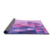 Thickness of Patterned Bright Lilac Purple Rug, pat442pur