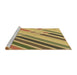 Sideview of Machine Washable Transitional Golden Brown Yellow Rug, wshpat443brn