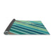 Thickness of Patterned Deep-Sea Green Rug, pat443lblu