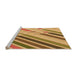 Sideview of Machine Washable Transitional Orange Rug, wshpat443org