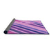 Thickness of Patterned Violet Purple Rug, pat443pur