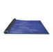 Thickness of Patterned Blue Rug, pat444blu