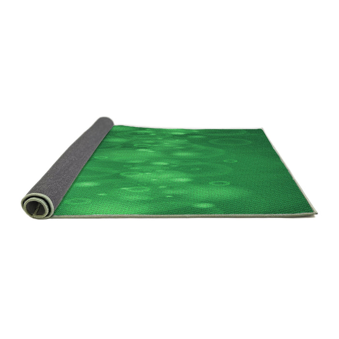 Thickness of Patterned Green Rug, pat444grn