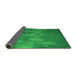 Thickness of Patterned Green Rug, pat444grn