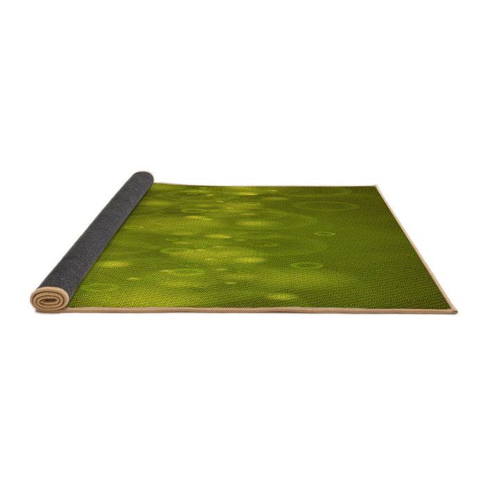 Thickness of Patterned Pistachio Green Rug, pat444yw