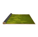 Thickness of Patterned Pistachio Green Rug, pat444yw