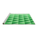 Sideview of Machine Washable Transitional Green Rug, wshpat446grn