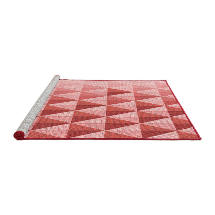 Sideview of Machine Washable Transitional Pink Rug, wshpat446rd