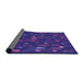 Thickness of Patterned Bright Purple Rug, pat447pur